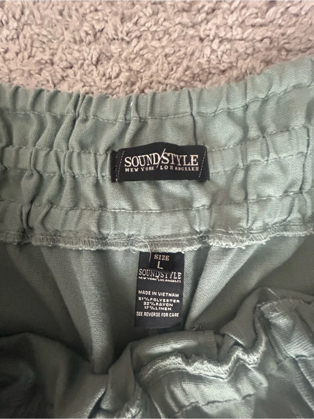 Wide Leg Capris in Sage Green - Women